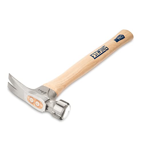 Estwing Pro California Hammer for Construction Workers - 23 oz Rip Claw Hammer with Smooth Face & Hickory Wood Handle
|