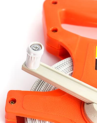 QWORK Open Reel Dual Sided Fiberglass Tape Measure for Engineers and Professionals
| QWORK 1/2" x 164' Fiberglass Tape